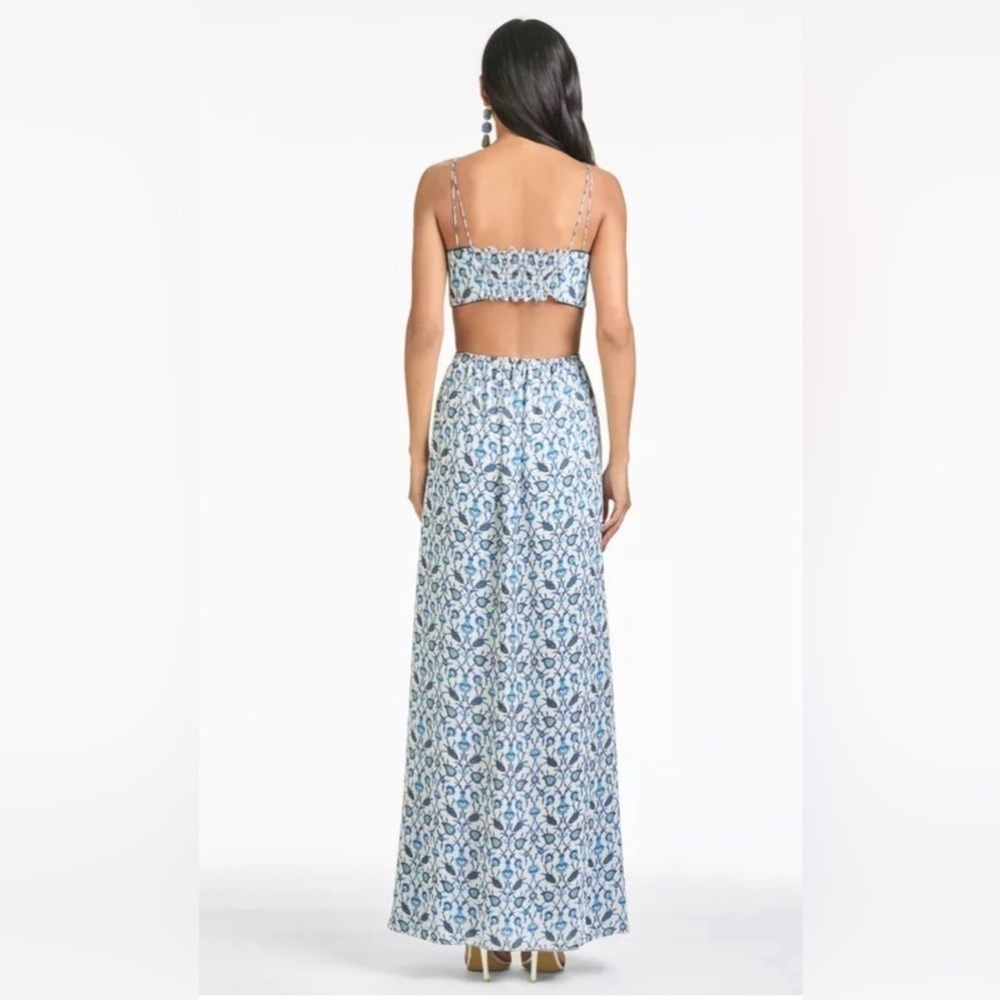 NWT | Sachin + Babi Blue Vine Print Heather Dress Size 6 & 10 - Picture 3 of 10